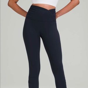 Align Ruched Waist HR pant 25” TRUE NAVY